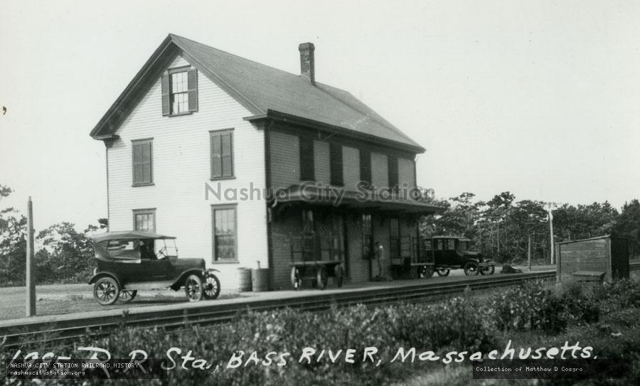 Postcard: Railroad Station, Bass River, Massachusetts